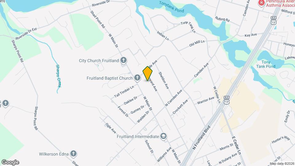 508 Hayward Ave Map and Location Details