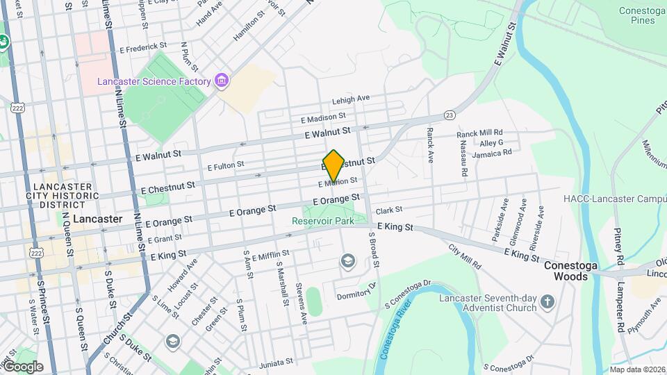 115 N Reservoir St Map and Location Details