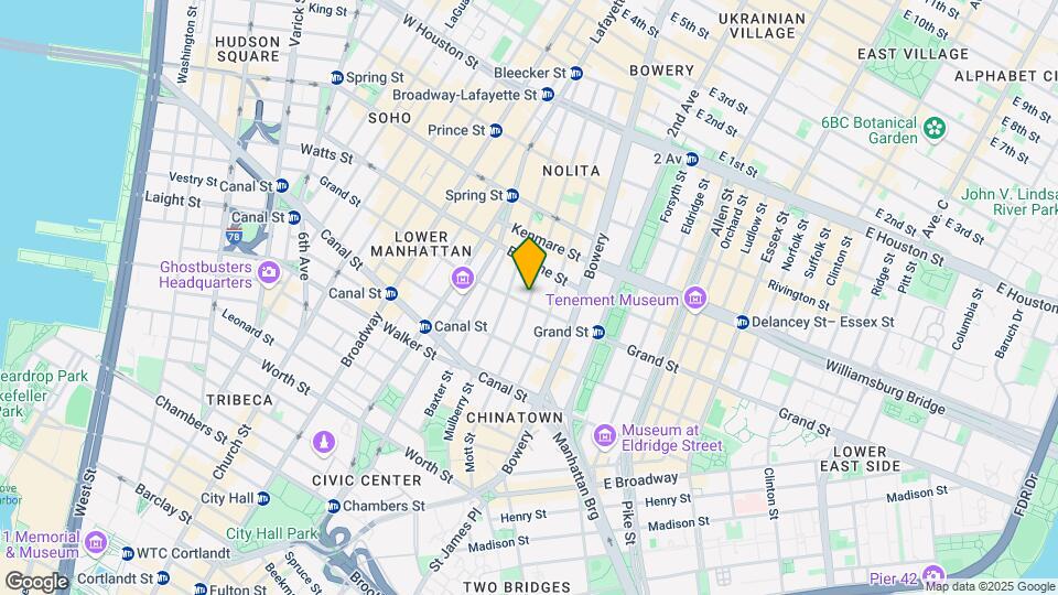 151 Mott St Map and Location Details