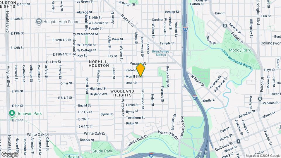 3409 Northwood St Map and Location Details