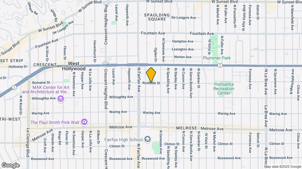 7804-7810 Romaine St Map and Location Details