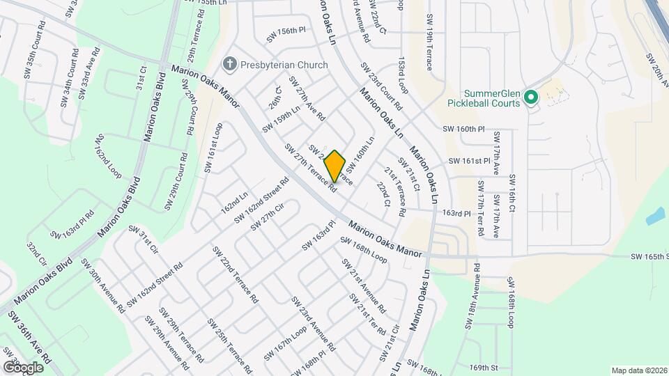 16271 SW 27th Terrace Rd Map and Location Details