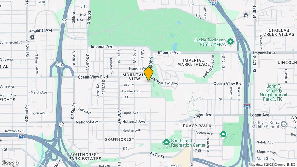 3988 Teak St Map and Location Details