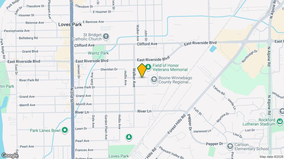 921 River Park Dr Map and Location Details