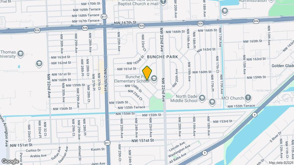 15920 Bunche Park School Dr Map and Location Details