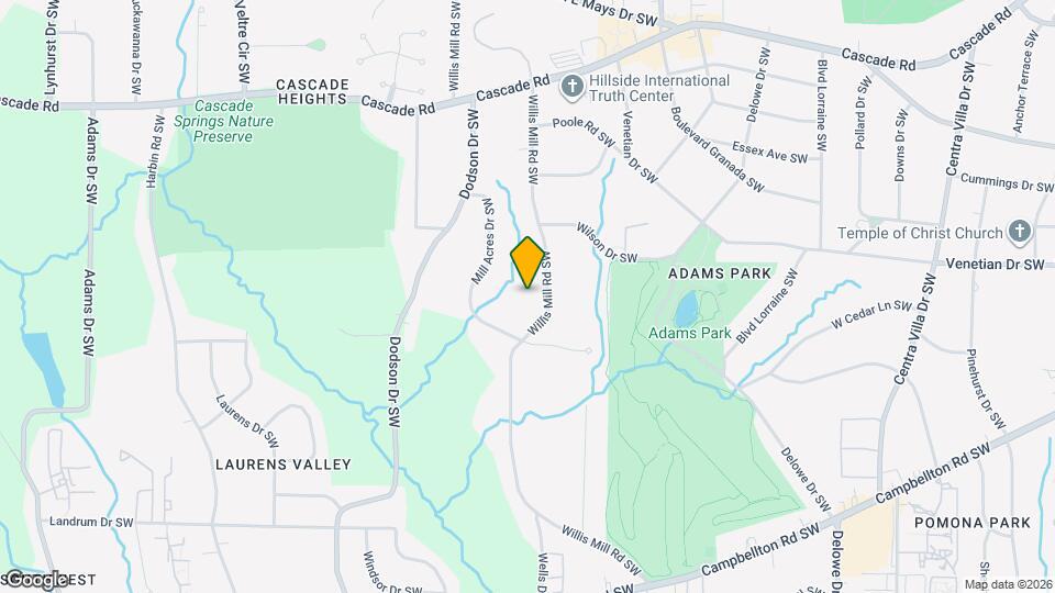 1527 Willis Mill Rd SW Map and Location Details