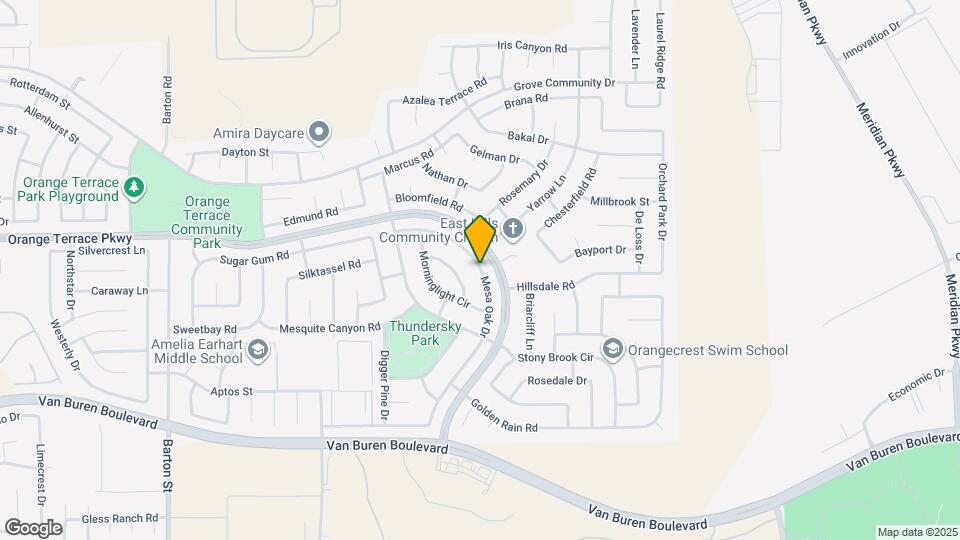 8617 Mesa Oak Dr Map and Location Details