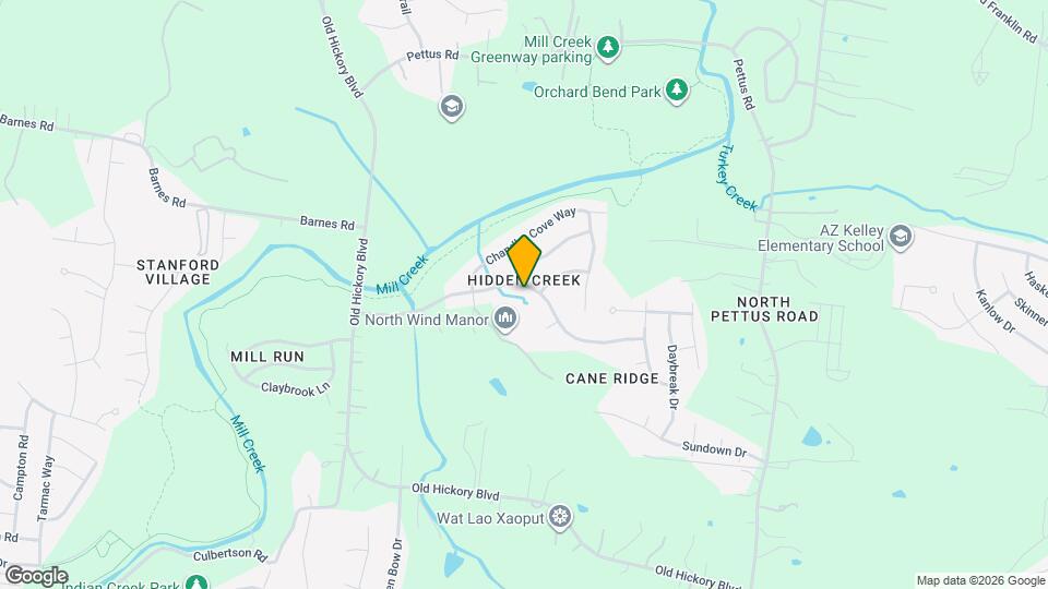 3136 Hidden Creek Dr Mapa y Detalles de la Ubicación