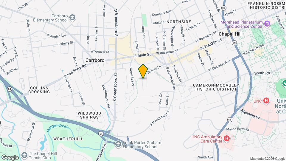 105 Eugene St Map and Location Details