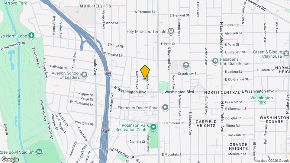 1415 El Sereno Ave Mapa y Detalles de la Ubicación