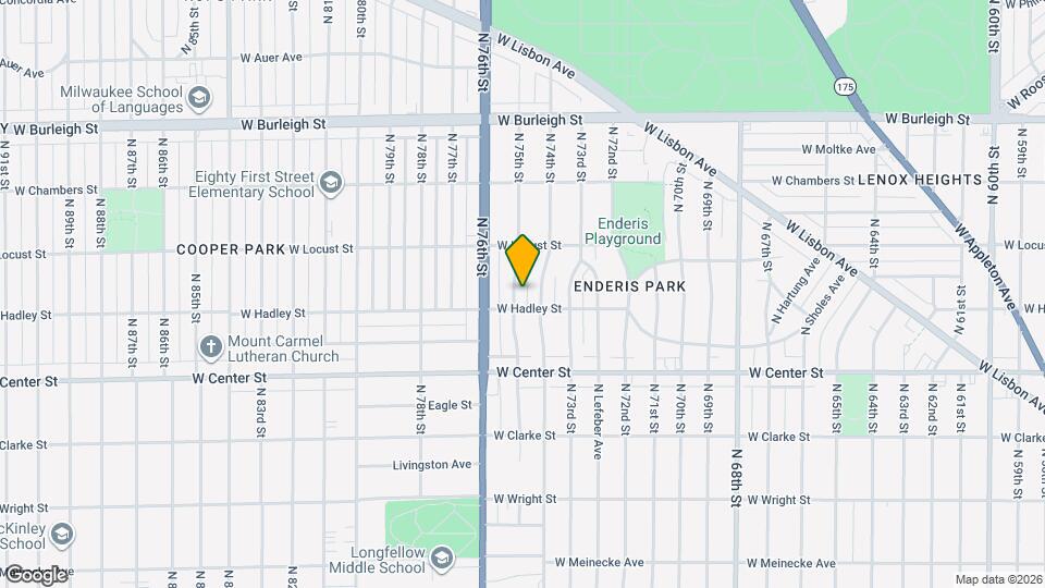2816 N 75th St Map and Location Details
