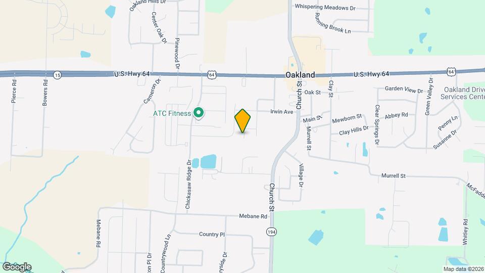 New Build in Oakland, TN! Map and Location Details