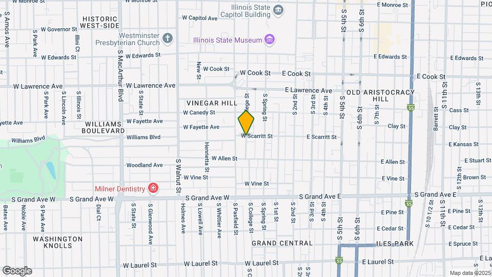 1006 S College St Map and Location Details