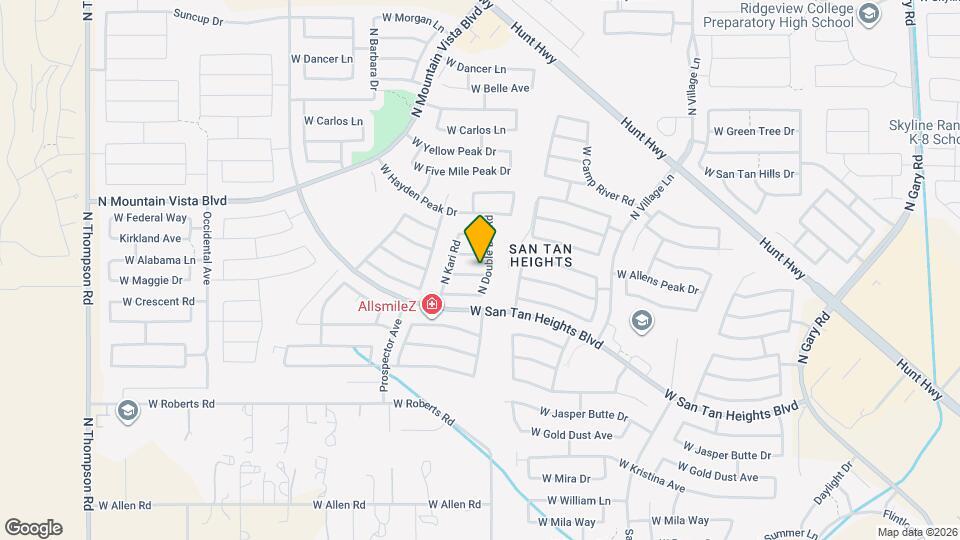 3162 W Sunshine Butte Dr Map and Location Details
