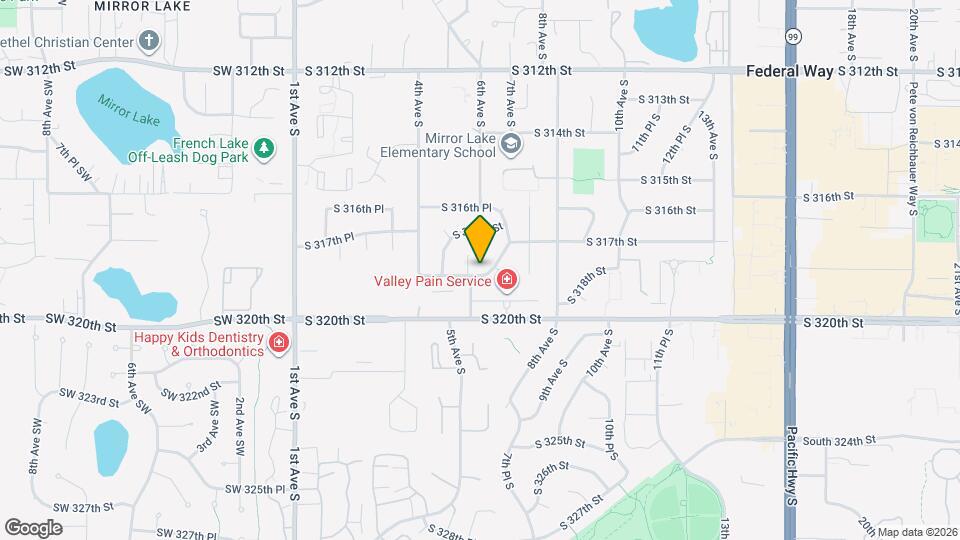 613 S 318th Pl Map and Location Details