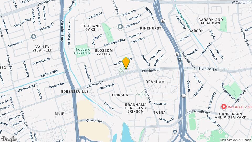 885 Branham Ln Mapa y Detalles de la Ubicación