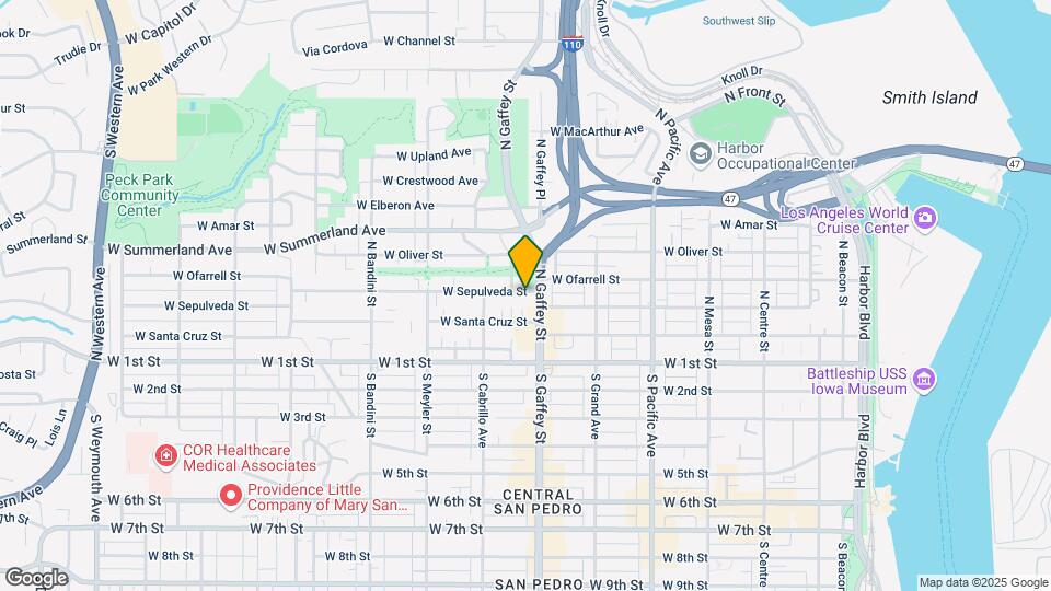 729 W Sepulveda St Map and Location Details