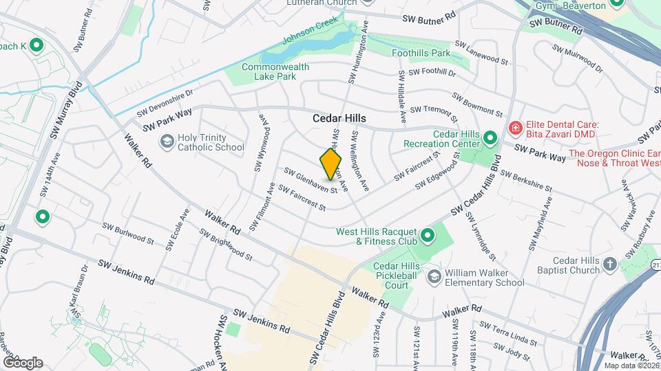 12615 SW Glenhaven St Map and Location Details