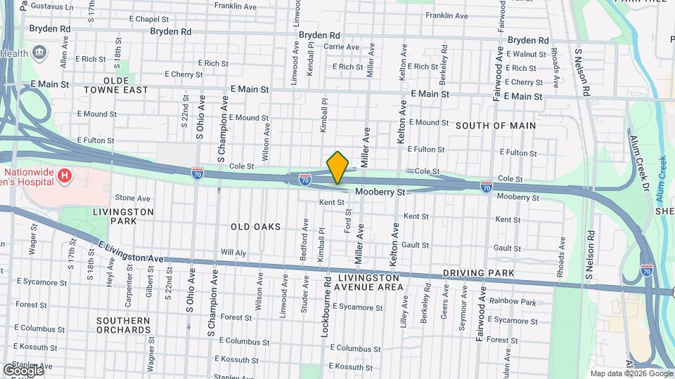 1340 Mooberry St Map and Location Details