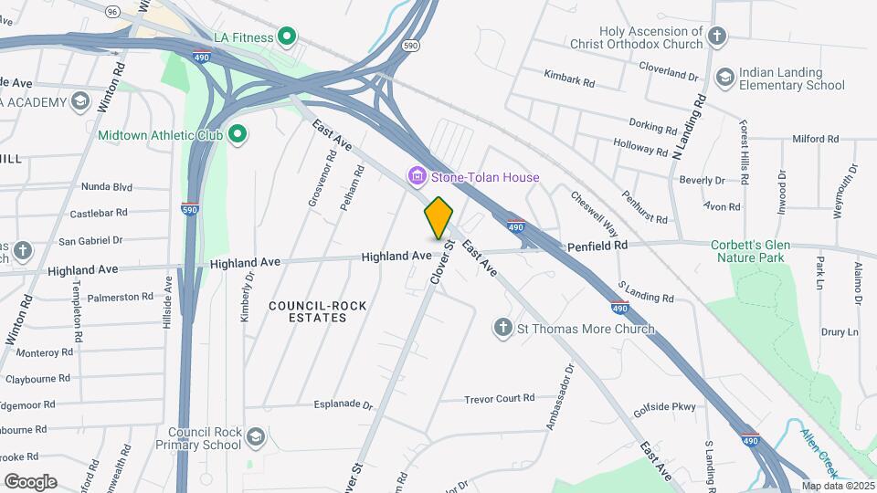 2680 Highland Ave Map and Location Details