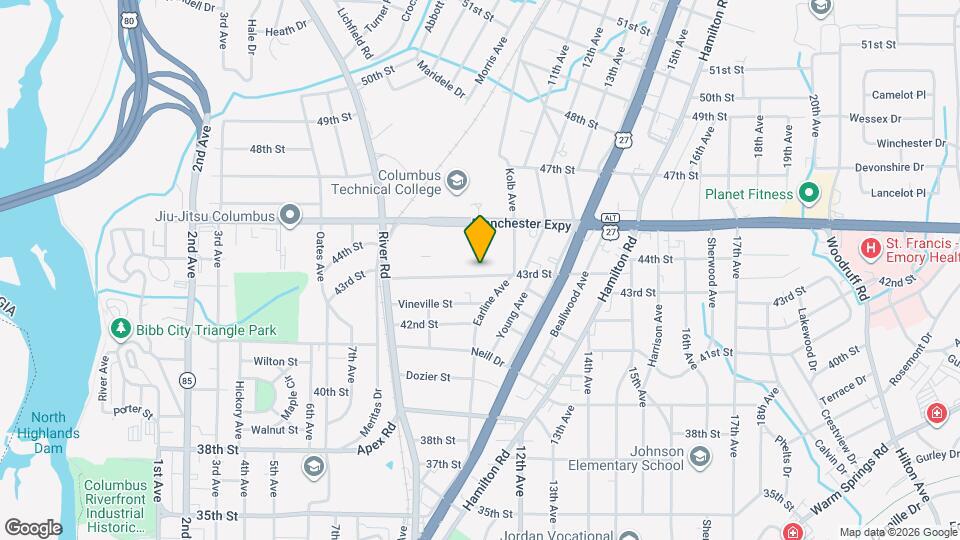 1051 43rd St Map and Location Details