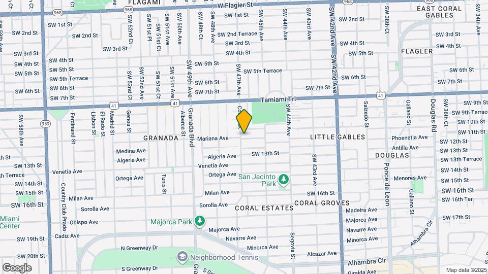 1077 Cortez St Map and Location Details