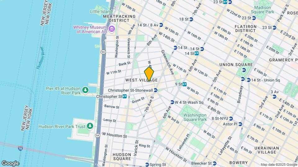 195-197 W 10th St Mapa y Detalles de la Ubicación