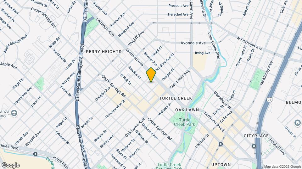 3912 Rawlins St Map and Location Details