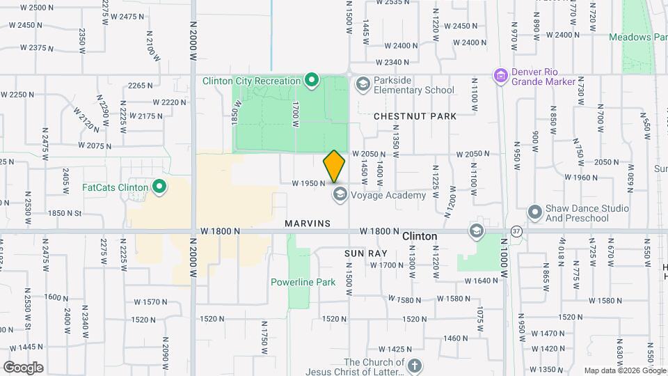 1551 W 1950 N Mapa y Detalles de la Ubicación