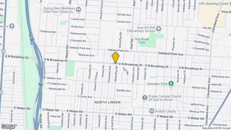 3137 McGuffey Rd Map and Location Details