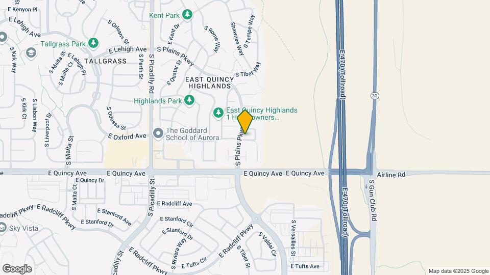 22329 E Princeton Dr Map and Location Details