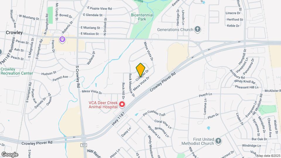 932 Crowder Dr Mapa y Detalles de la Ubicación