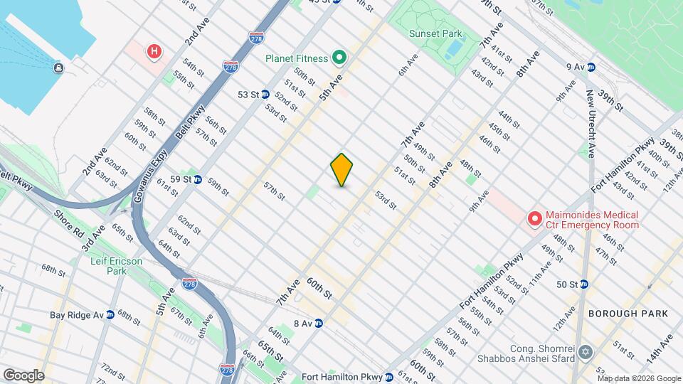 650 54th St, Unit 1 Map and Location Details