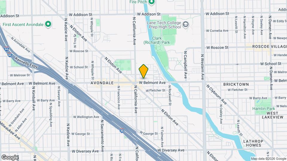 2736 W Belmont Ave Map and Location Details