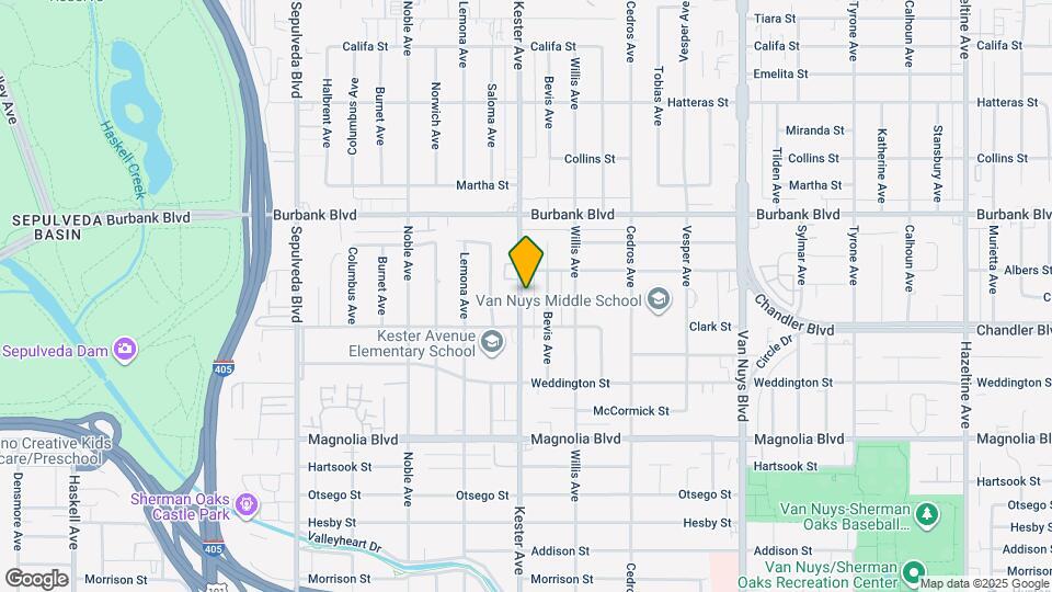 5436 1/2 Kester Ave Map and Location Details