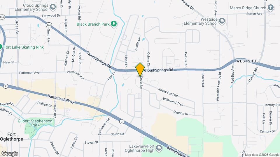 76 S Cedar Ln Map and Location Details