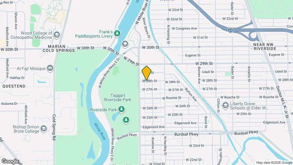 1519 W 28th St Map and Location Details