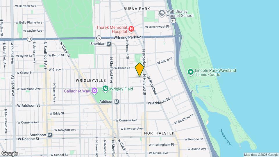 809 W Bradley Pl, Unit G Mapa y Detalles de la Ubicación