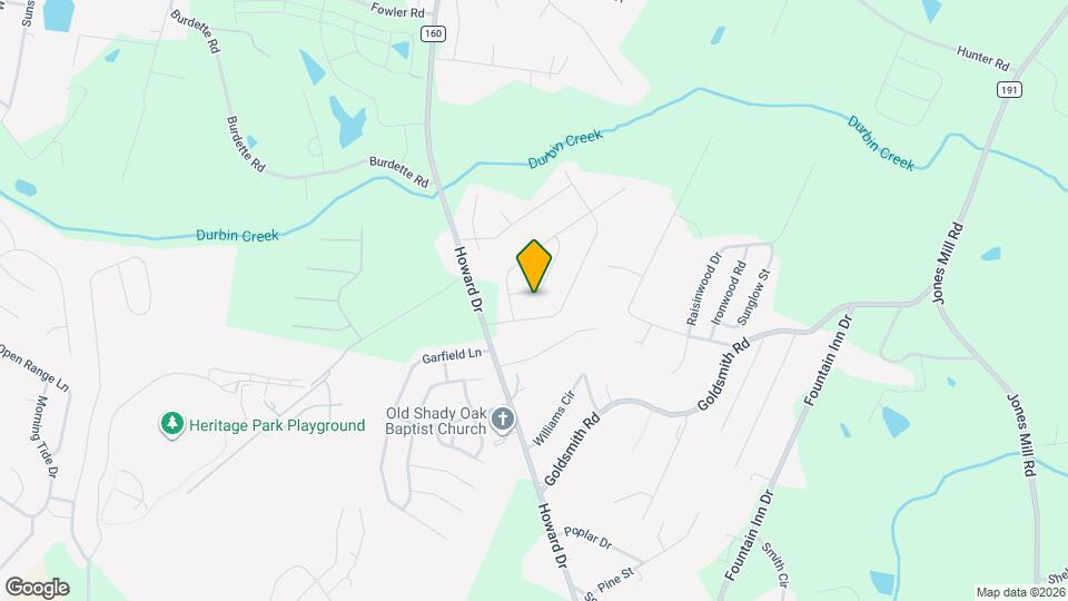 1106 Downing Bluff Dr Map and Location Details