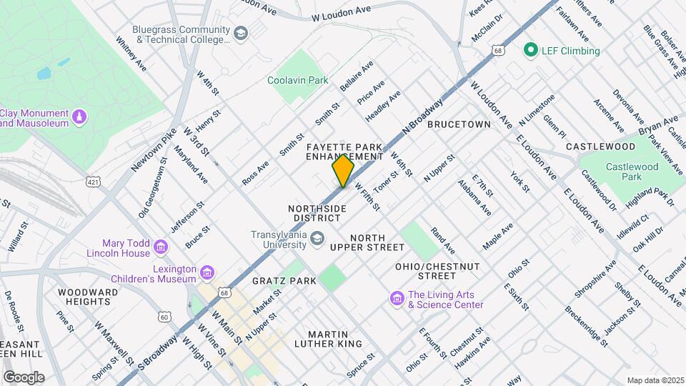 448 N Broadway Map and Location Details