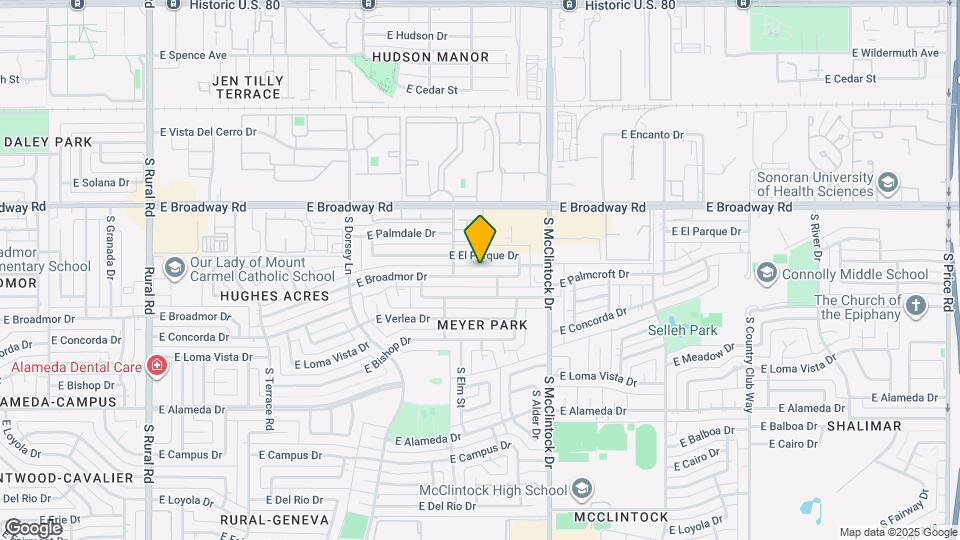 1632 E Broadmor Dr Map and Location Details