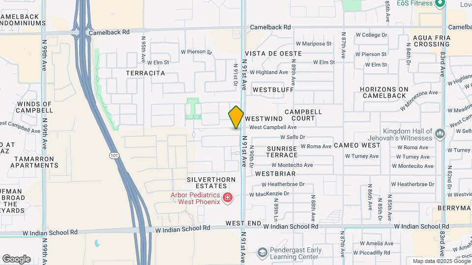 9118 W Sells Dr Map and Location Details