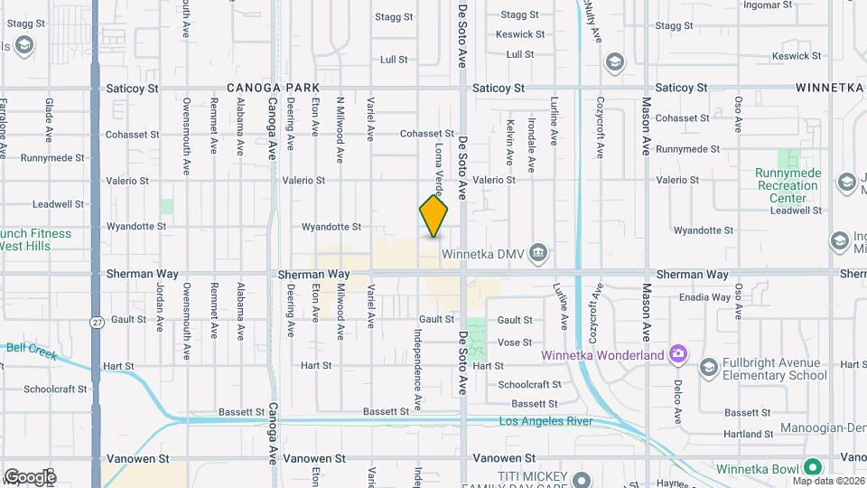 7233 Loma Verde Ave Mapa y Detalles de la Ubicación