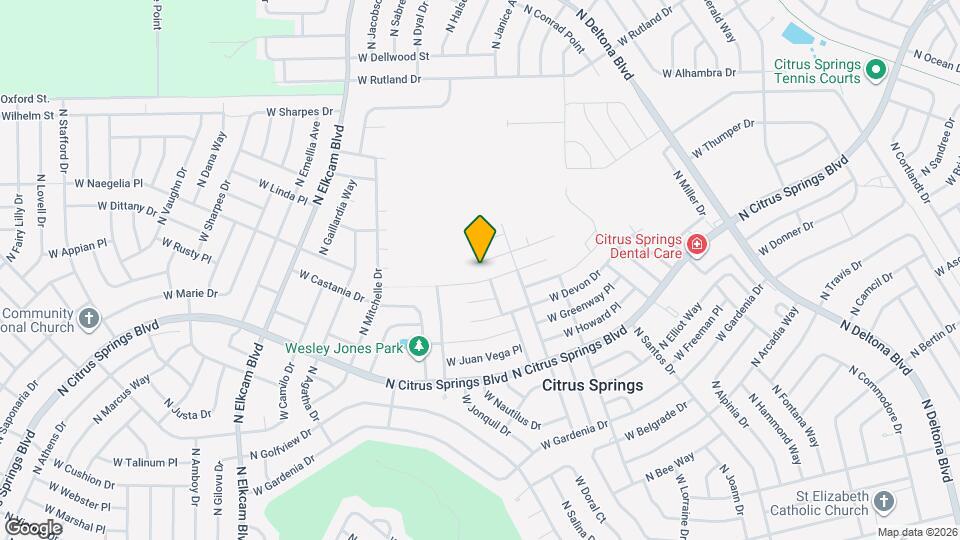 2434 W Menores Dr Map and Location Details