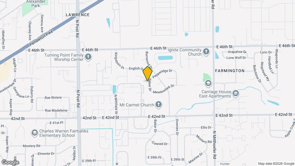 4342 Baker Dr Map and Location Details