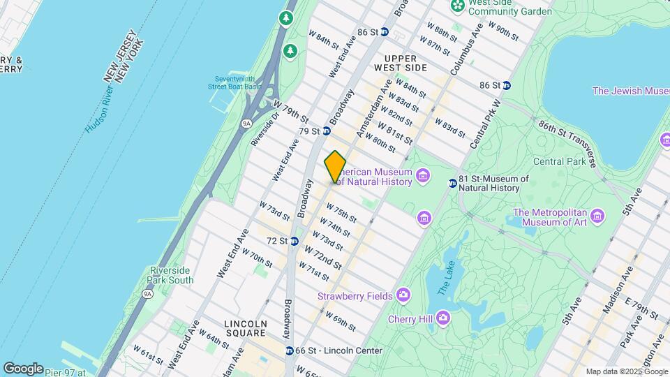 175 W 76th St Map and Location Details