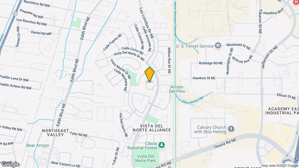 7409 Sidewinder Dr NE Map and Location Details