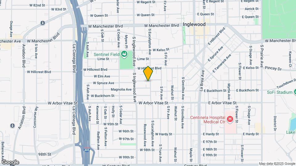 304 W Spruce Ave Map and Location Details