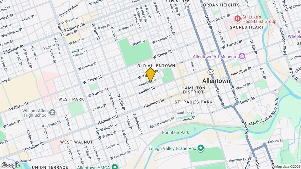 113 N 11th St Map and Location Details
