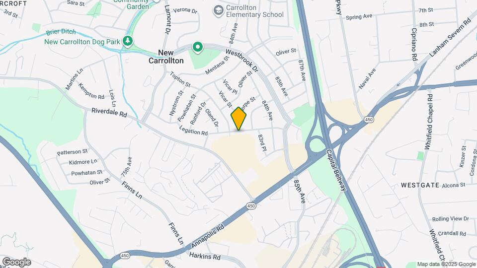 8105 Legation Rd Map and Location Details